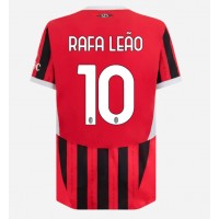 AC Milan Rafael Leao #10 Domáci futbalový dres 2024-25 Krátky Rukáv